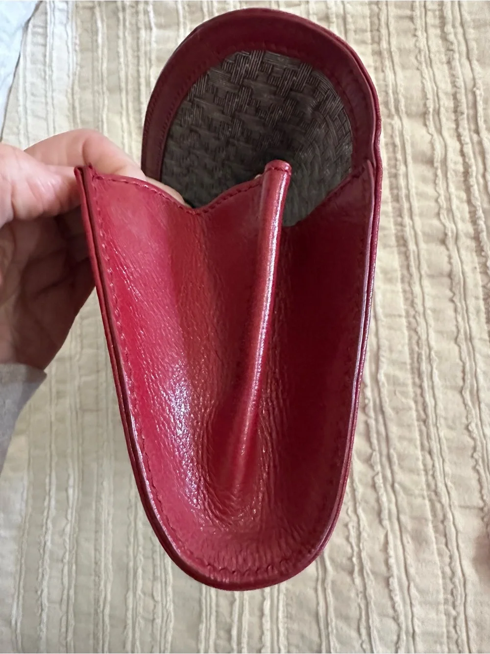 HOBO International Vintage Eden Red Leather Clutch Purse